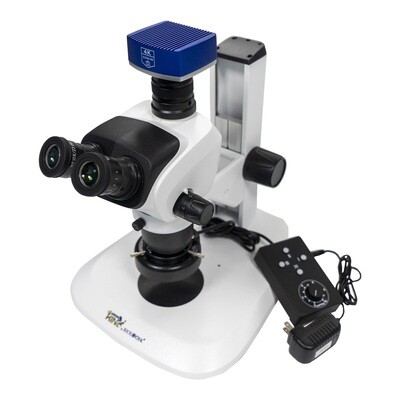 Trinocular Microscope, Eyepiece 10X/23mm(adjustable viewing), With intelligent measuring camera, 1 Pcs/Case