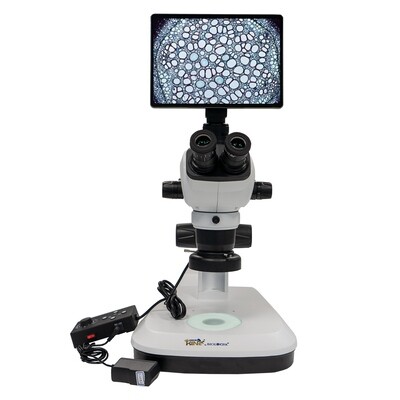 Trinocular Microscope, Eyepiece 10X/23mm(adjustable viewing), With 10.5 inch Android smart all-in-one, 1 Piece/Case