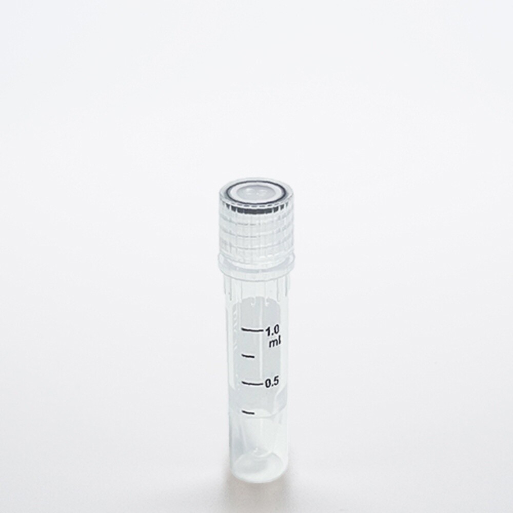 Cryogenic Vials-1.5 mL (47.5mm, Self-Standing), with writing area, 50/Bag, 500/Pack, 2000/Case