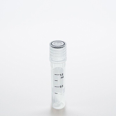 Cryogenic Vials-1.5 mL (47.5mm, Self-Standing), with writing area, 50/Bag, 500/Pack, 2000/Case