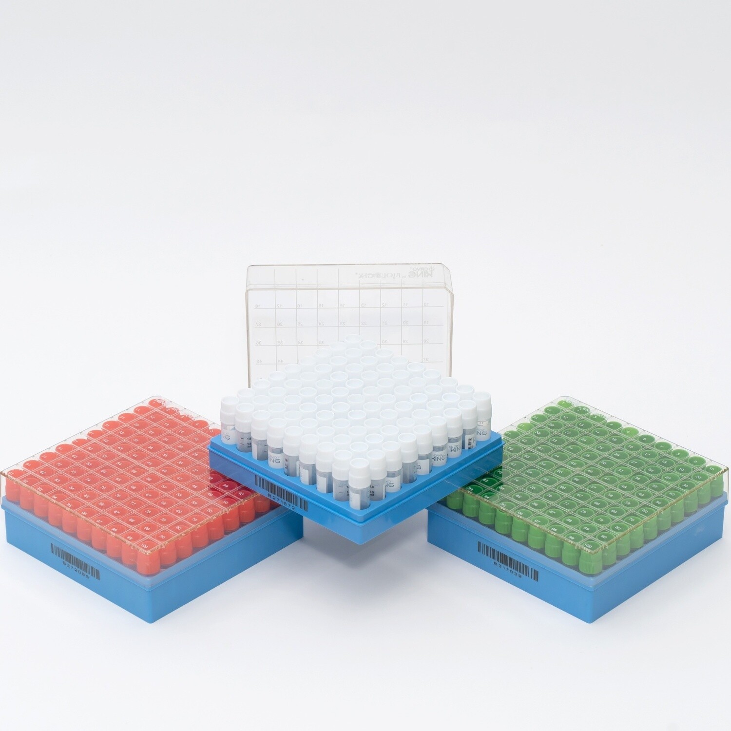 Cryogenic 2.0ml Vials + 2 in Box (100 Wells)-External Thread, 6 Bags/Pack, 2 Packs/Case, 1200 Vials/Case