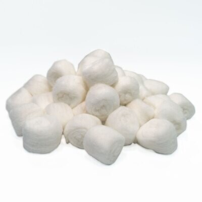 Biologix Cotton Ball, Pure Absorbent Cotton Plug, 300 pieces/bag, 3000 pieces/box, 10 bags/box