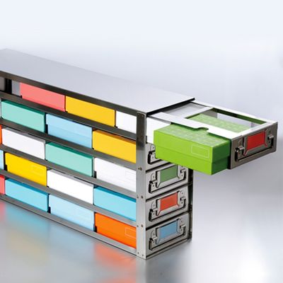 CryoKING® Side Access Drawer Freezer Racks (16 Boxes) 1 Piece/Case