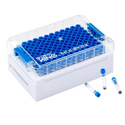 CryoKING® 0.75ml SBS Format Screw Top Minitubes with Caps, 10/Pack, 20/Case