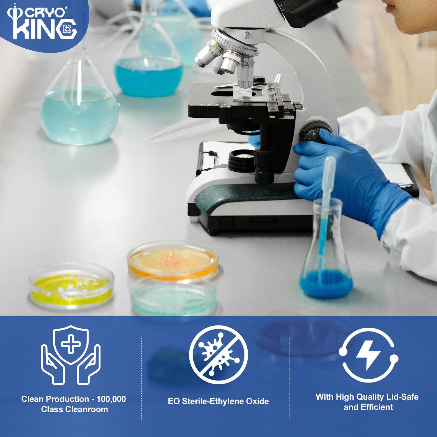 150x15mm Petri Dish | Lab Plastic Petri Dishes | Biologix®