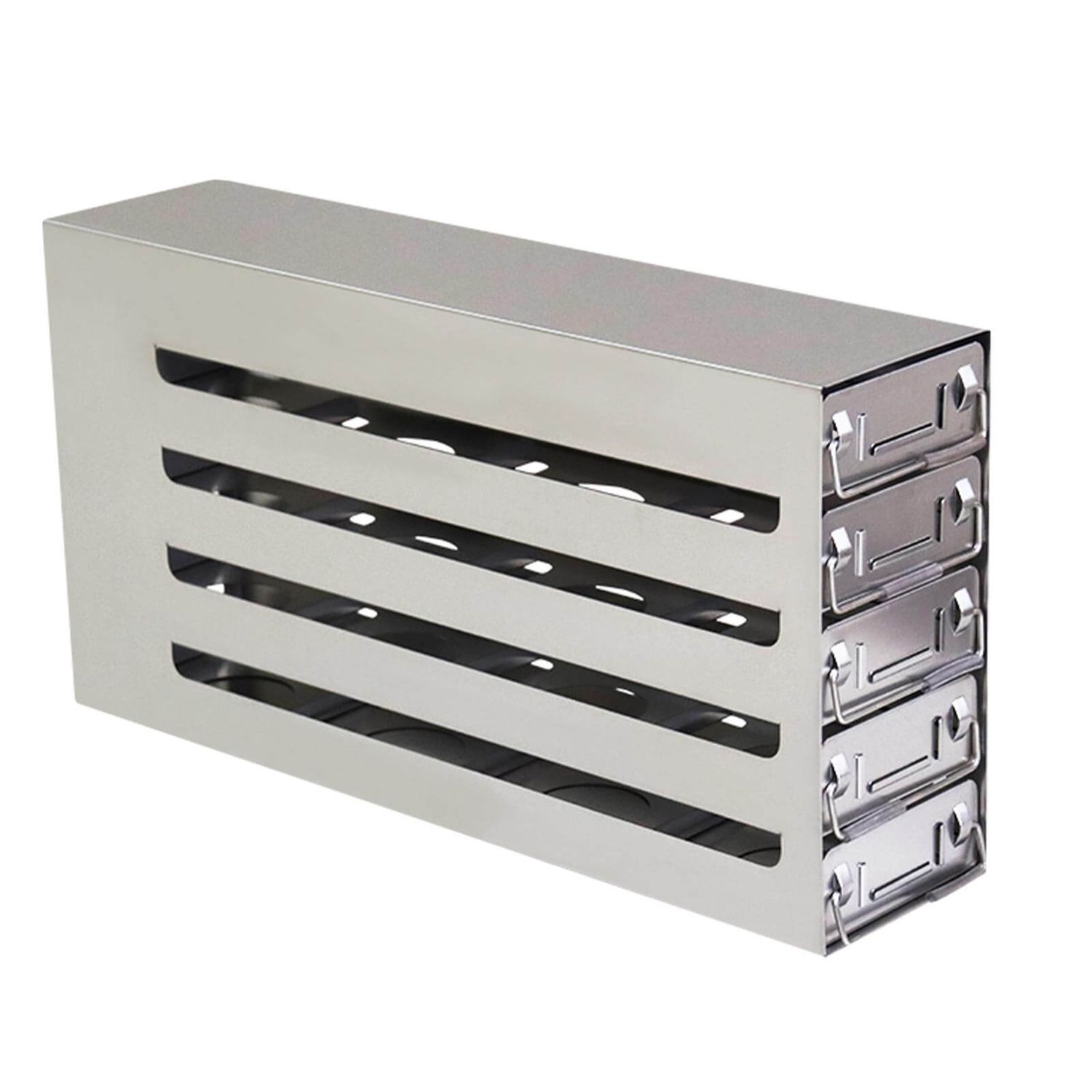CryoKING® Sliding Drawer Freezer Racks, Stainless Steel, Pull-out handles, 1 Piece/Case, Capacity: 4 x 6