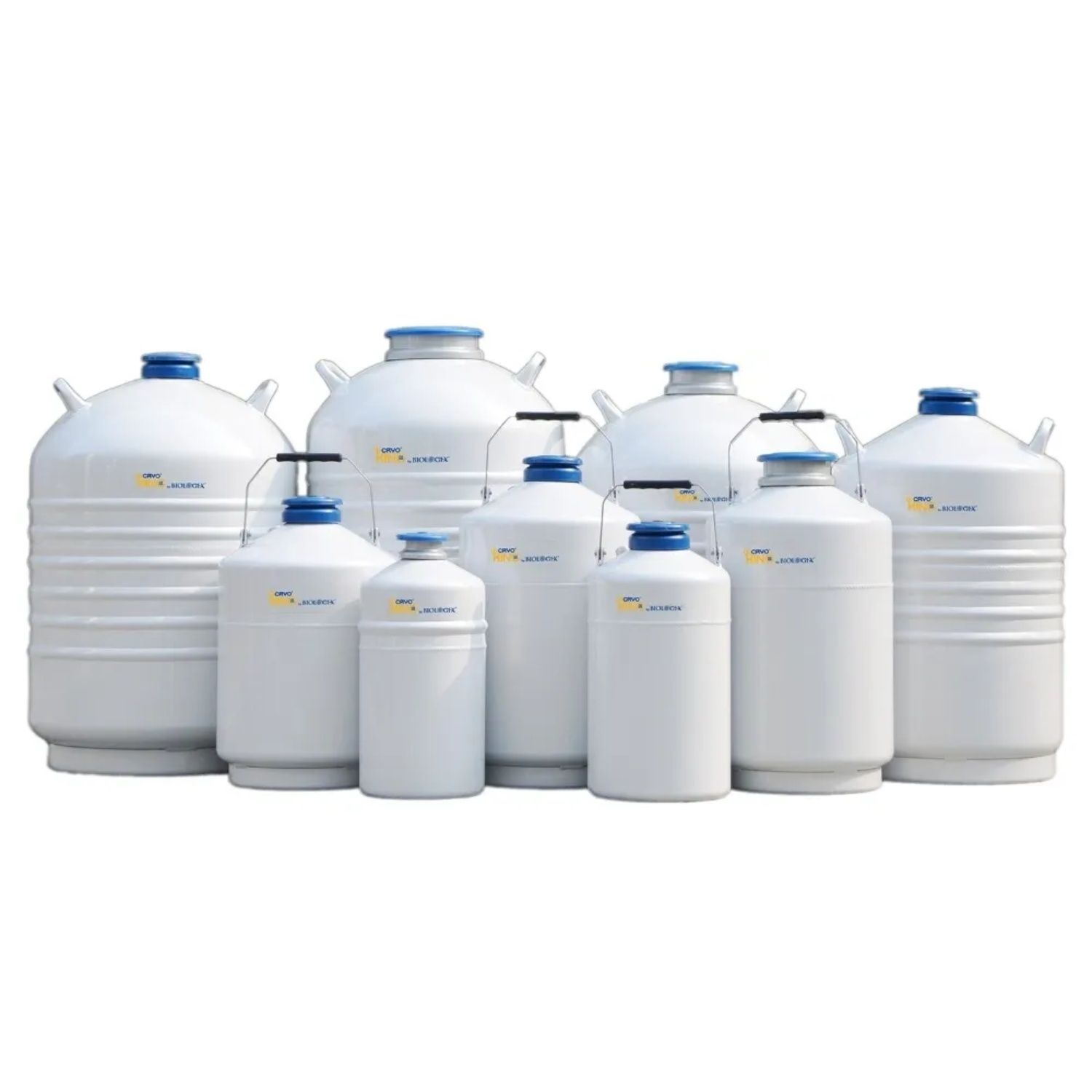 CryoKING® 2L/3L/6L/10L Liquid Nitrogen Tank Portable Dewar Series, Volume: 2L