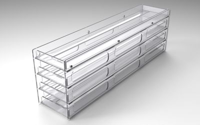 ChillView® 4x5 Clear Polymer Freezer Rack
