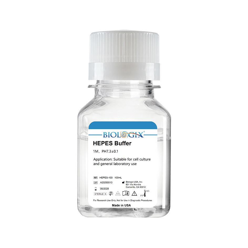 Biologix® HEPES Buffer, pH7.3, Sterile, 100mL/ Bottle, 20 Bottles/Case