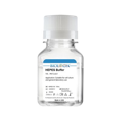 Biologix® HEPES Buffer, pH7.3, Sterile, 100mL/ Bottle, 20 Bottles/Case