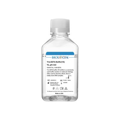 Biologix® TE ( Tris-EDTA ) Buffer( 1× ),  pH8.0, 500mL/ Bottle, 10 Bottles/Case
