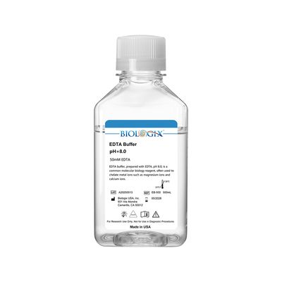 Biologix® EDTA Buffer, PH8.0, 500mL/ Bottle, 10 Bottles/Case