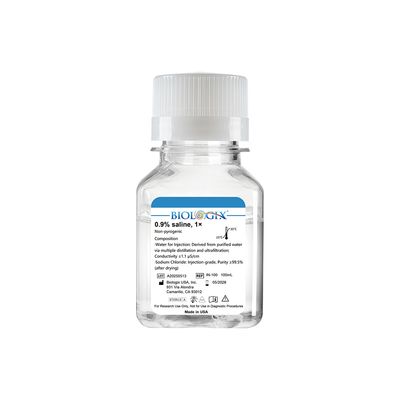 Biologix® 0.9% Sodium Chloride Injection, 100mL/ Bottle, 20 Bottles/Case