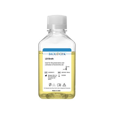 Biologix® LB broth Medium, Sterile, 500ml/Bottle, 10 Bottles/Case