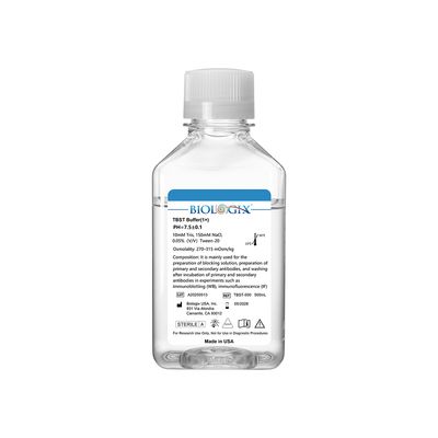 Biologix® TBST Buffer (1×), PH7.4, 500mL/Bottle, 10 Bottles/Case