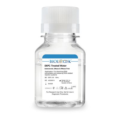 Biologix® DEPC-Treated Water ( DNase, RNase free ), Sterile, 100mL/ Bottle, 20 Bottles/Case