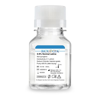 Biologix® 0.9% Sodium Chloride Injection, 100mL/ Bottle, 20 Bottles/Case