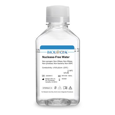 Biologix® Nuclease-Free Water, 100mL/ Bottle, 10 Bottles/Case