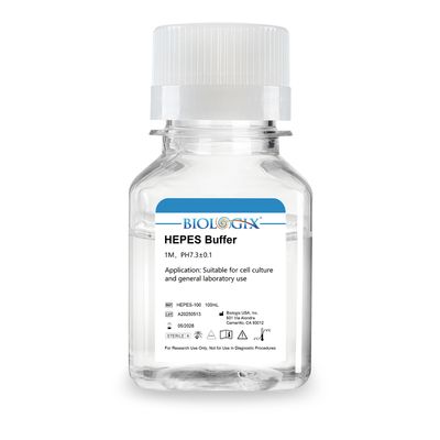 Biologix® HEPES Buffer, pH7.3, Sterile, 100mL/ Bottle, 20 Bottles/Case
