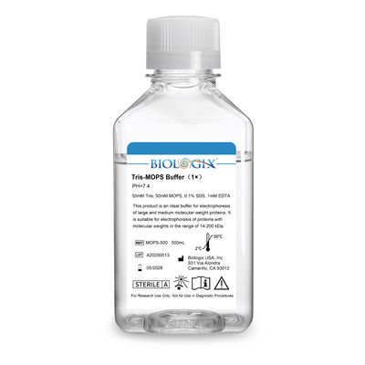 Biologix® TRIS-MOPS Buffer (1×), PH7.4, 500mL/Bottle, 10 Bottles/Case