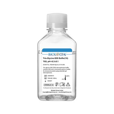 Biologix® TG (Tris-glycine) Electrophoresis Buffer (1×), pH8.3, 500mL/Bottle