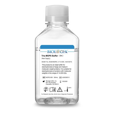 Biologix® TRIS-MOPS Buffer (1×), PH7.4, 500mL/Bottle, 10 Bottles/Case