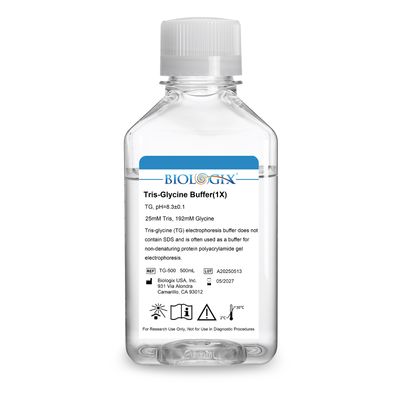 Biologix® TG (Tris-glycine) buffer (10×), PH8.3, 500mL/ Bottle, 10 Bottles/Case