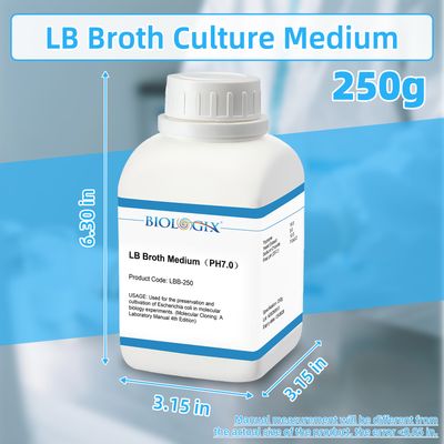 Biologix® LB Broth, Dry Powder, pH 7.0, 250g/bottle