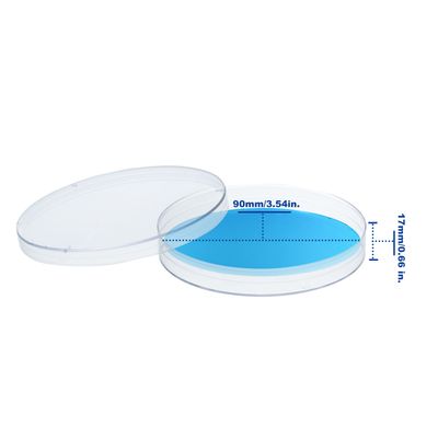 Biologix® Plastic Petri Dishes with Lids, Sterile, Clear, 90x17mm, 10 /Bag, 50 Bags/Case