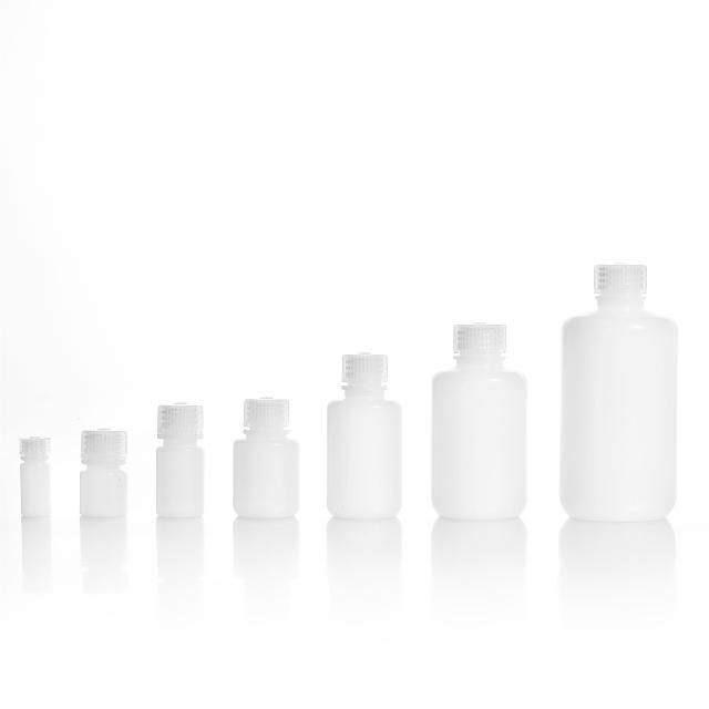 HDPE Natural Narrow Mouth Reagent Bottles, 100/Bag, 10 Bags / Case
