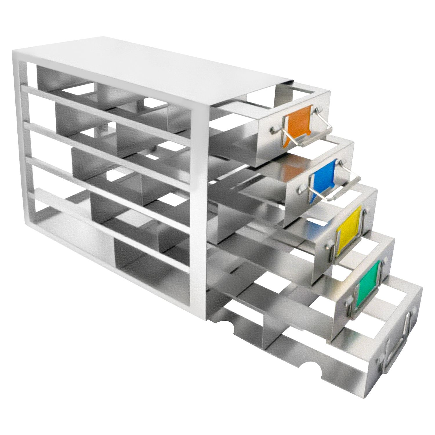 CryoKING® Side Access Drawer Freezer Racks, Stainless steel, 1 Piece/Case