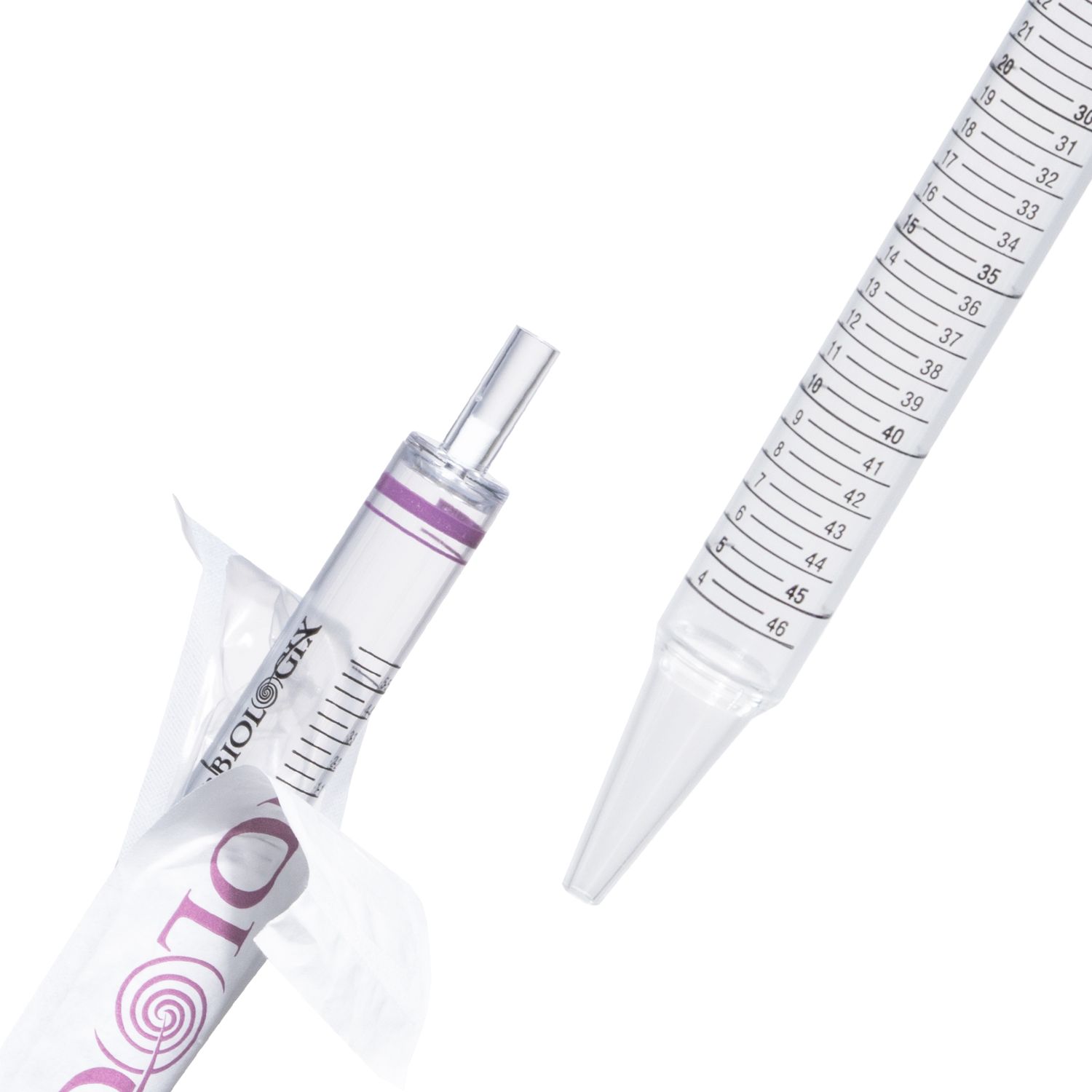 Biologix® Sterile Serological Pipettes, 50mL, 1 /Bag,40 Bags/Pack,4 Packs/Case