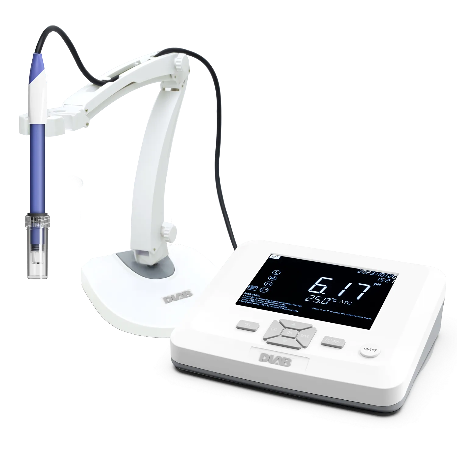 DPH100 Benchtop PH Meter 110V 50-60Hz US Plug