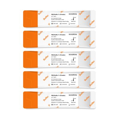 Biologix® Phosphate Buffered Saline 1X, PBS Premixed Powder, Individually Packaged, 7.4pH, 1L/Bag, 5 Bags