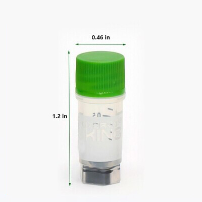 Biologix® 0.5ml Cryogenic Vials, Bottom Barcode, External Thread, 25/Bag, 500/Pack, 1000/Case