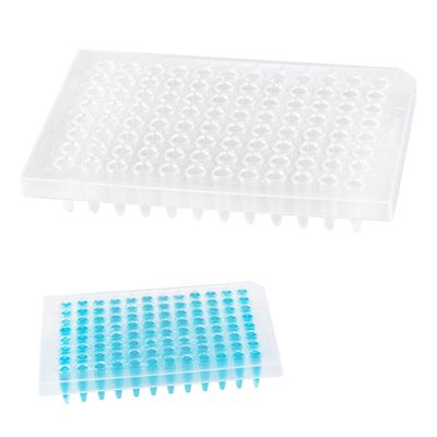 Biologix® Half-Skirted PCR Plates, 96-Well for 0.2ml Tubes, Clear, 25/Pack, 100/Case