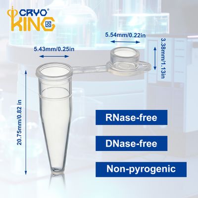 Biologix® PCR Single Tubes-0.2mL (Flat Cap), 1,000/Pack, 10 Packs/Case