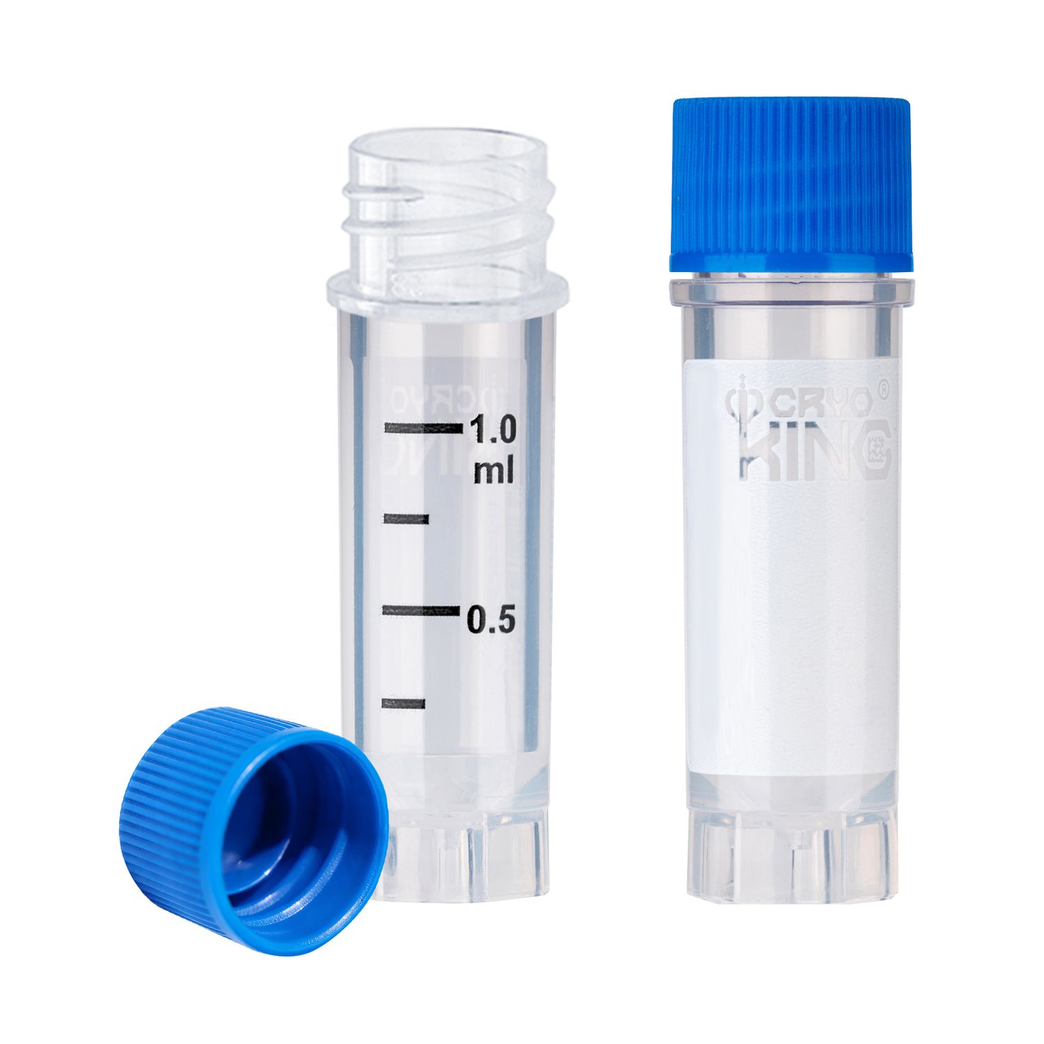 Biologix® 1.0ml Cyogenic Vials Clear Tube, Self-Standing, 25/Bag, 500/Pack, 1000/Case