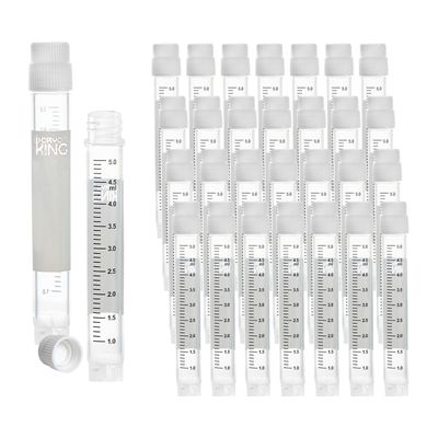 Biologix® 5.0ml Cryogenic Vials, External Thread, Non-Barcoded, 25/Bag, 500/Pack, 1000/Case