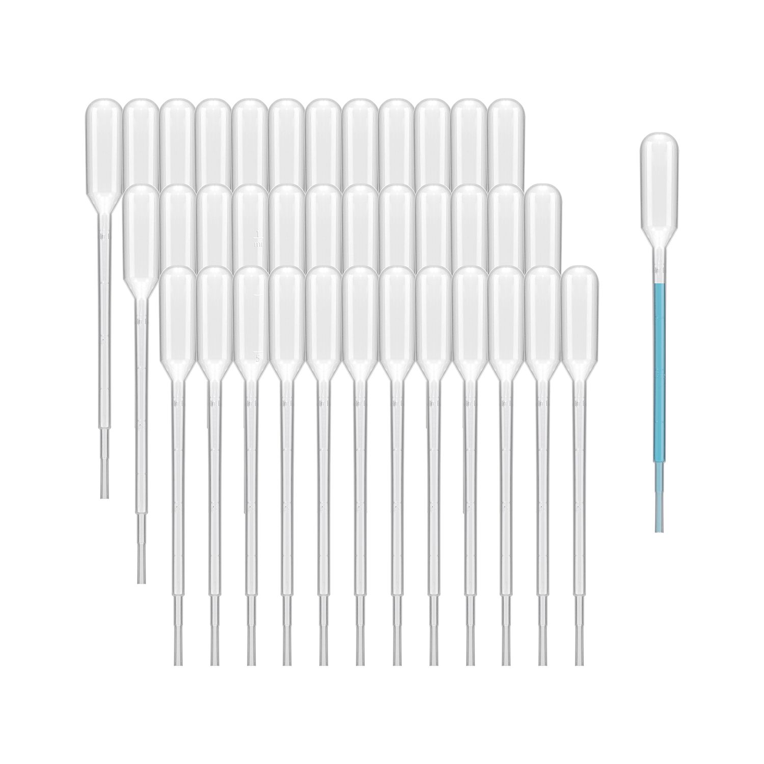 Biologix® Transfer Pipettes, 1 ml/3ml 162 mm, Not Sterilized, Pack of 500, Case of 2000