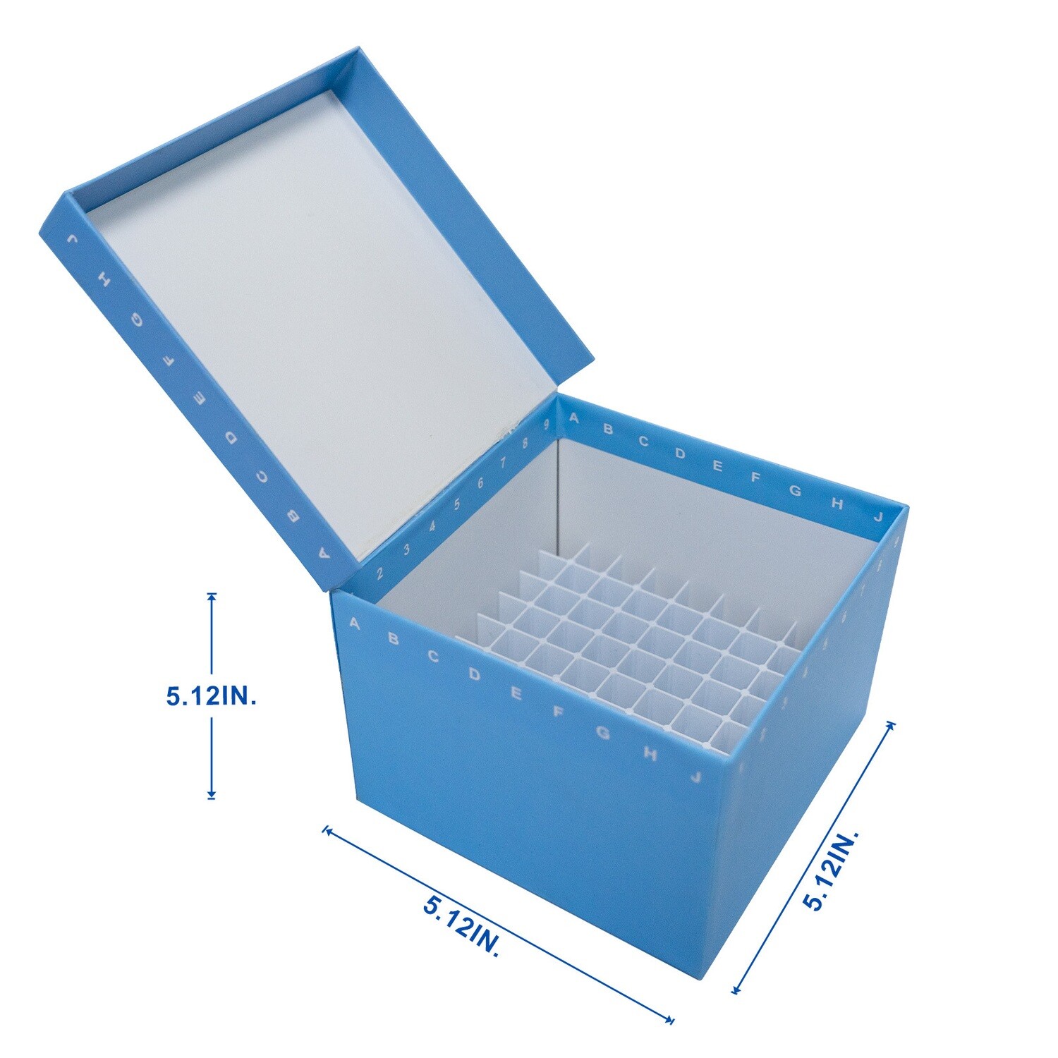 CryoKING® ID-Color™ 3.75-Inch Cardboard Freezer Boxes (81 well), 5/Pack, Package: Pack ( 5pcs )