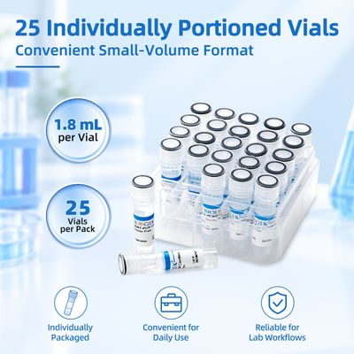 Biologix® Ultra Pure Water, DNase, RNase, Protease, Endotoxins (Pyrogen) Free, PCR/RT-PCR Certified, 25 x 1.8 ml/Pack
