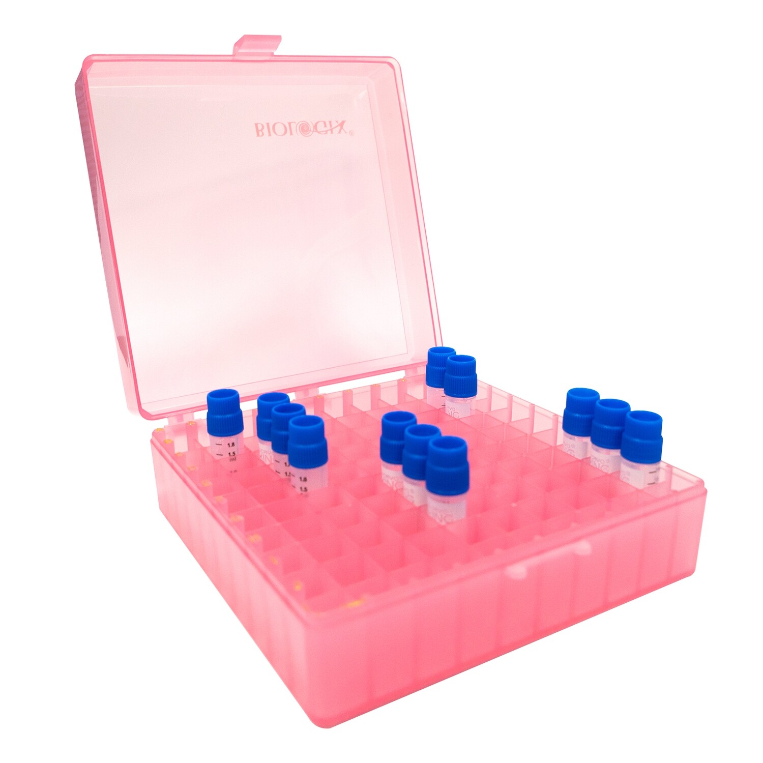 CryoKing® Cryogenic Vials Combo-2.0 mL Vials  (External Thread, 2000 Pcs ) &amp; PP Cryogenic Box (2in. 100-Well,  20 Pcs)