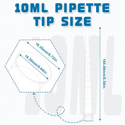 Biologix® Pipette Tips, Volume: 10ml, PP, Clear, 100/Bag, 10 Bags/Case