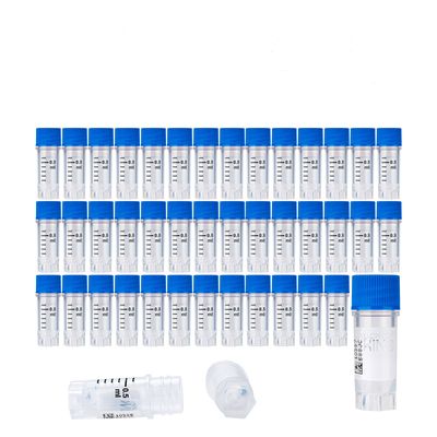 Biologix® 0.5 ml Cryogenic Vials, Side Bardcode, External Thread, 25/Bag, 500/Pack, 1000/Case