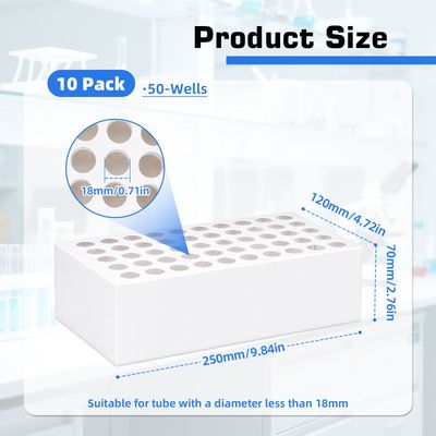 Biologix® 50-Wells Cardboard Lab Tube Storage Racks,10 Pcs/Case