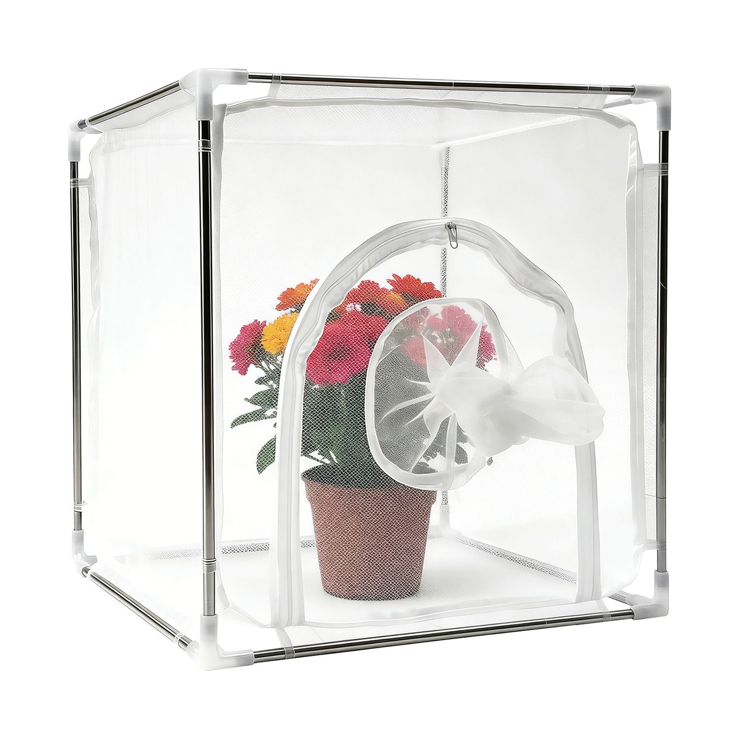 Insect Rearing Cage, 106μm, Stainless Steel Sleeve, 40*40*40 cm, 1/Case