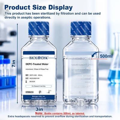 Biologix® DEPC-Treated Water (DNase, RNase free), Sterile, 500mL/ Bottle