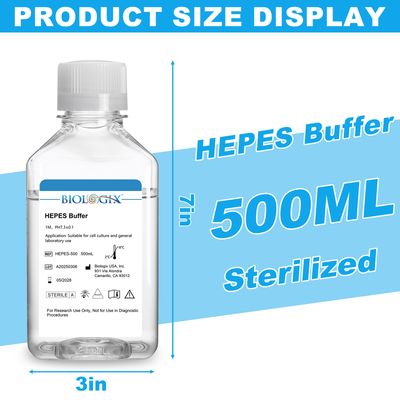 Biologix® HEPES Buffer, pH7.3, Sterile, 500mL/ Bottle