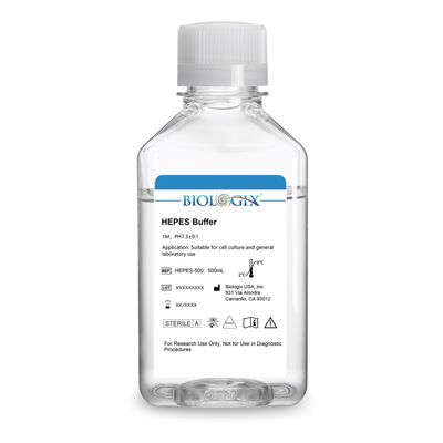 Biologix® HEPES Buffer, pH7.3, Sterile, 500mL/ Bottle